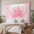 thumbnail image 3 of Eucalyptus Pink Large Tapestry for Bedroom Wall Hanging Tapestry, Stripes Bottle Flower Cactus Plant Ceiling Backdrop Tapestries Poster Blanket Wall Decor for Teens Room Living Room Dorm 86" x 104", 3 of 8
