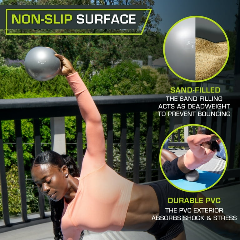 ProsourceFit Balles Lestées Pour Pilates, Yoga, Muscu – 2 à 8 Lb, Ergonomiques, Antidérapantes