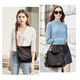 thumbnail image 5 of Bolso Multifuncional De Lona De Gran Capacidad Para Mujer, Negro/cafe, 5 of 5
