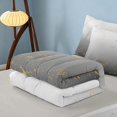 thumbnail image 5 of Homewish Gray White Zipper Full Size Comforter Sets with Fitted Sheet and 2 Pillowcases, Modern Gradient Art Zipper Bedding Set, 5 of 7
