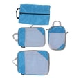 thumbnail image 2 of Bolsas de embalaje de compresión, bolsa organizadora de maleta de equipaje portátil impermeable para ropa interior, zapatos, 4 Uds. Azul, 2 of 10