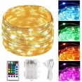 thumbnail image 1 of Fairy Lights Hoofun, 39 pies, 120 LED, batería y alimentación por USB, 1 of 1