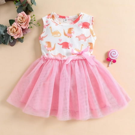 

LOVEBAY Toddler Girl Cotton Print Sleeveless Sundress 1-6Years