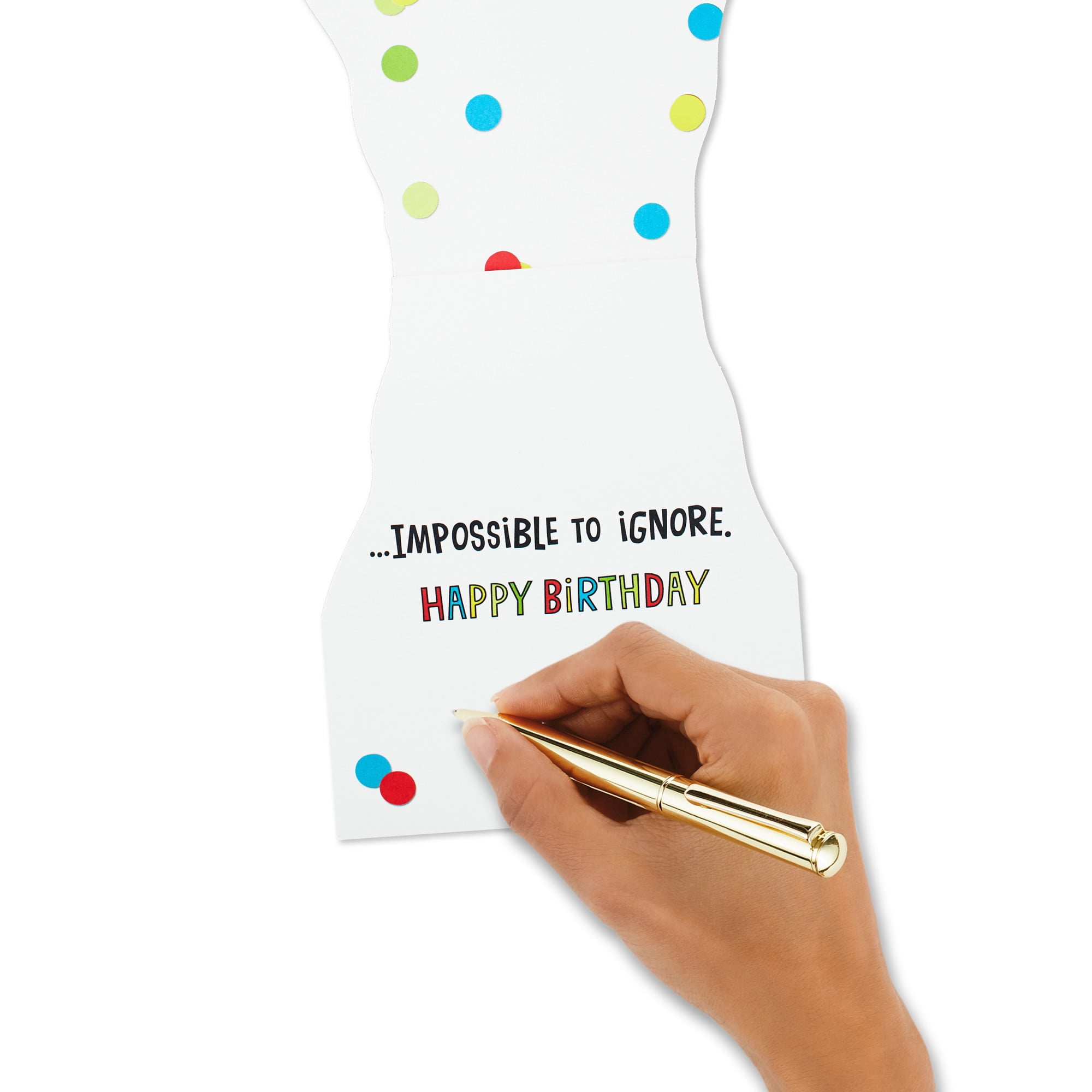 Hallmark Funny Musical Birthday Card with Sound (Impossible to Ignore)
