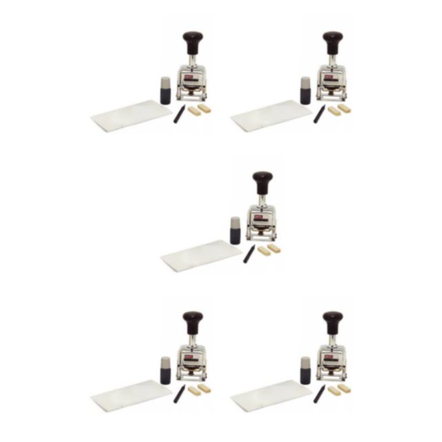Ruiboury Machines de Numérotation Automatique Numérotation Facile pour Factures Documents Robuste et Durable comme Montré 5Ensemble