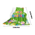 thumbnail image 3 of Matoen Easter Decorative Throw Blanket 39.4"x27.5" Green Easter Rabbit Bunny Egg Blanket Couch Sofa Bed Soft Cozy Lightweight Fuzzy Fleece Blankets and Throws Spring Blanket, 3 of 6