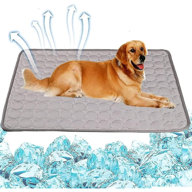 Estera de enfriamiento para perros Almohadilla de enfriamiento para dormir Manta fresca de seda de hielo lavable para sofá cama de perrera