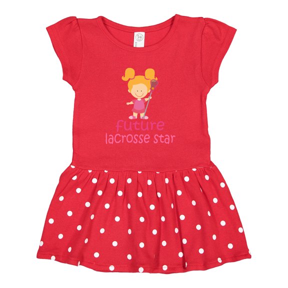 Inktastic Future Lacrosse Star Girl Girls Toddler Dress