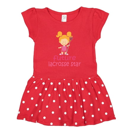 

Inktastic Future Lacrosse Star Girl Gift Toddler Girl Dress