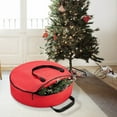 thumbnail image 2 of Christmas Wreath Storage Bags 20-Inch Round with Zipper - 600D Oxford Fabric storage container for Wreaths, Artificial Tree, Xmas Decorations, Dust-Proof Protection, 2 of 5