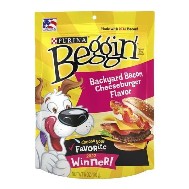 Beggin’ Backyard Bacon Cheeseburger Flavor Dog Treats