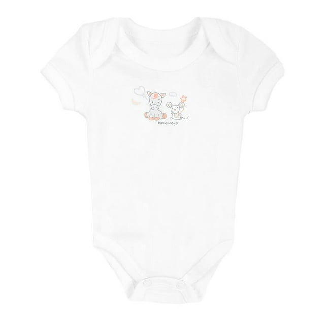 Pañalero Baby Creysi Unisex 3 Meses Estampado Animalitos Blanco