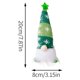 thumbnail image 2 of Muñeco navideño sin rostro, muñeco bonito, gnomo elfo, regalos de decoración del hogar de Navidad (verde corto), 2 of 5