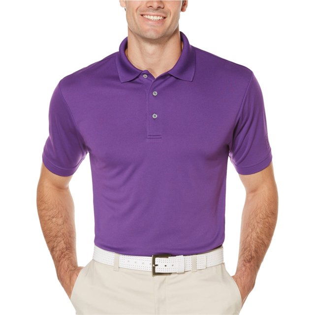 Polo de rugby PGA Tour Airflux para hombre, morado, mediano PGA Tour polo, rugbi