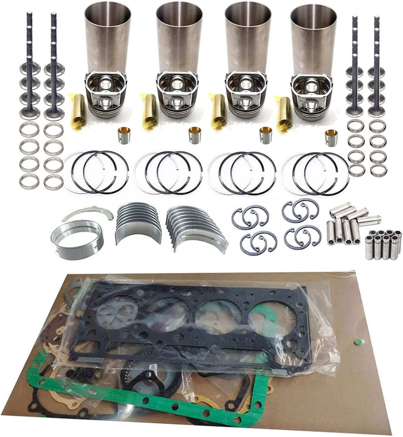 Seapple 4D56 16V Overhaul rebuild kit Compatible with Mitsubishi L200 L300 Pickup Pajero Replacement