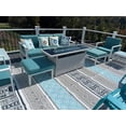thumbnail image 3 of BalajeesUSA Reversible Waterproof Outdoor Plastic Straw Rug Mat - 9' x 18', Gray Chevron, Patio, Camping, Deck, 3 of 13