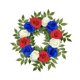 thumbnail image 2 of Corona patriótica de rosas artificiales | Corona floral roja, blanca y azul para la puerta del 4 de julio | Corona de flores artificiales para el Día de la Independencia y el Día de los Caídos, 2 of 9