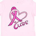 thumbnail image 4 of Inktastic Cure- Breast Cancer Awareness pink ribbon Boys or Girls Toddler T-Shirt, 4 of 5