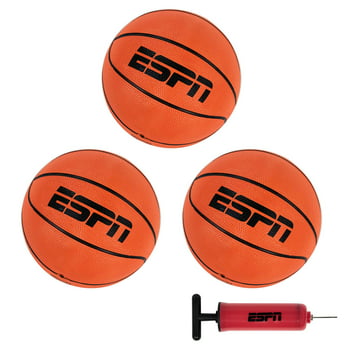 ESPN Arcade Basketball, Rubber Balls, Includes Set of 3 (5")