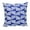 Blue, variant on Parkland Collection Geometric Geometric Blue Square 18" x 18" Pillow