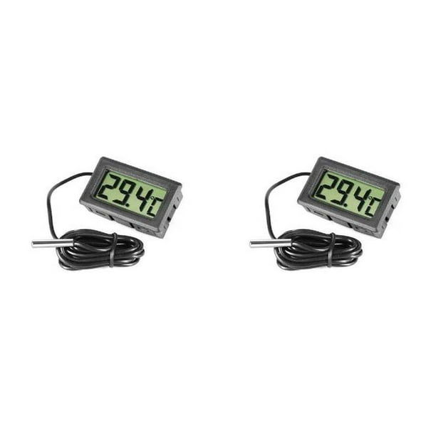 DTOWER Pack of 2 Digital LCD Aquarium Thermometer with Probe