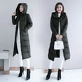 thumbnail image 5 of Abomasnow Womens Fashion Hooded Coat 2025 Quilted Long Puffer Jackets Waterproof Warm Winter Maxi Length Parka Coats Down Jacket, 5 of 9