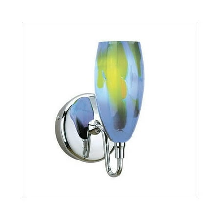 WAC Lighting Dome Art Glass Wall Sconce in Blue/Green - Walmart.com