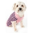 thumbnail image 3 of Pet Life ® 'Harmonious' Dual Color Weaved Heavy Cable Knitted Fashion Designer Dog Sweater, 3 of 5