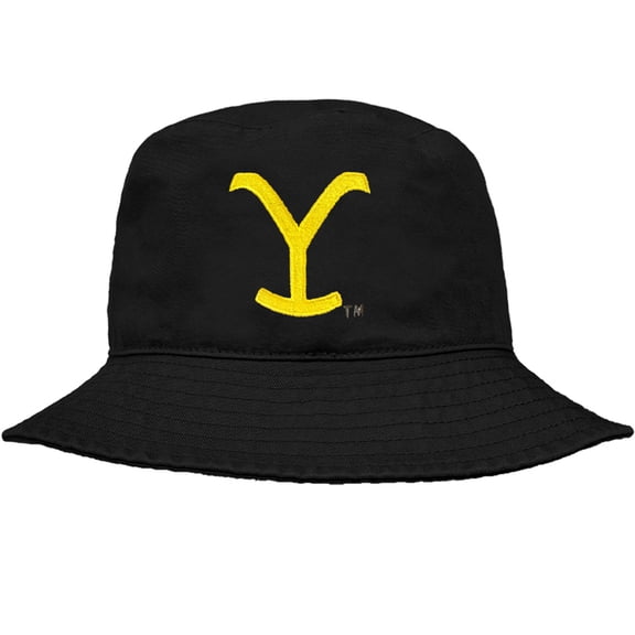Yellowstone Y Officially Licensed Bucket Hat Unisex for Men & Women, Black