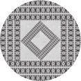 thumbnail image 1 of Ahgly Company Machine Washable Indoor Round Transitional Gainsboro Gray Area Rugs, 5' Round, 1 of 7