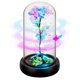 thumbnail image 1 of Flor giratoria de regalo para niños con forma de rosa arcoíris en cúpula de cristal, 1 of 8