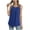 Tank Tops-Dark Blue, variant on Brilliant Tank Tops for Women Plus Size Women's Summer Casual Sleeveless Blouse CrewNeck Tops Solid Color T-Shirt Vest for Women (Blue,XXL)
