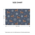 thumbnail image 4 of Placemats Set Of 4 / 6, Weaving Cute Squirrel Snowflake Placemats For Dining Table Indoor/Outdoors Heat Resistant Washable Placemats 18" X 12", 4 of 8