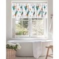 thumbnail image 5 of Curtain Valance for Windows,Boho Mid-Century Diamond Pattern Kitchen Valances Rod Pocket Short Curtains,Modern Geometric Theme Window Treatment Panel for Bedroom Bathroom 42x18in, 5 of 9