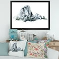 thumbnail image 3 of Designart 'Minimalistic Landscape of Forest and Mountains' Modern Framed Art Print, 3 of 4