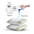 thumbnail image 6 of Outdoor Pillows Waterproof, Sage Green Striped Throw Pillows with Inserts Included, Stripes Farmhouse Modern Indoor Outdoor Decorative Lumbar Pillow for Bed/Couch/Patio 12"x20", 1Pcs, 6 of 8