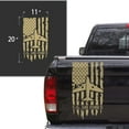 thumbnail image 2 of U.S. Air Force USAF Retired Veteran Distressed American USA US Flag Truck Tailgate Vinyl Decal Compatible with most Pickup Trucks Military Sticker US Army (11" x 20", Cream), 2 of 8
