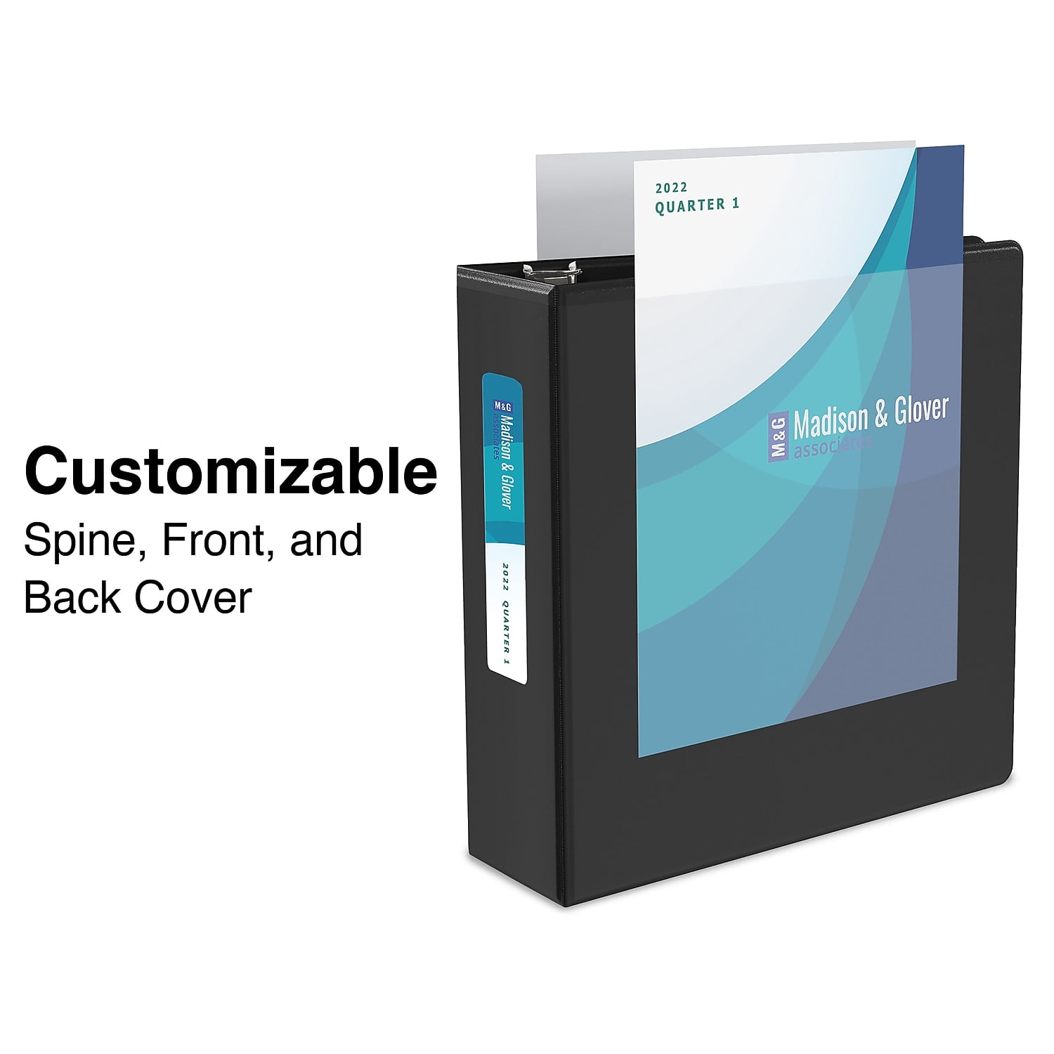 Staples Standard 1.5" 3-Ring View Binders Black 12/Carton (26437CT) 55398CT/26437CT