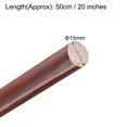 thumbnail image 2 of Varilla redonda de plástico, diámetro de 19/32", longitud de 20", varilla redonda fenólica marrón, varilla de plástico de ingeniería, 2 piezas, 2 of 5