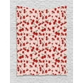 thumbnail image 1 of Cherry Tapestry, Summer Pattern of Repeating Fruit in Irregular Order Scattered Layout, Wall Hanging for Bedroom Living Room Dorm Decor, 40W X 60L Inches, Blush Vermilion and Green, by Ambesonne, 1 of 2