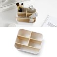 thumbnail image 4 of Creative Wood and Plastic Desktop Storage Basket Multi-compartment Storage Box Household Organizer for Home Office, 4 of 6