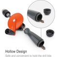 thumbnail image 3 of Hand Drill, 3/8 Inch (1.5-10mm) Cast Steel Double Gear Manual Drill for Plastic and Wood Hand Drill, Orange, 3 of 3