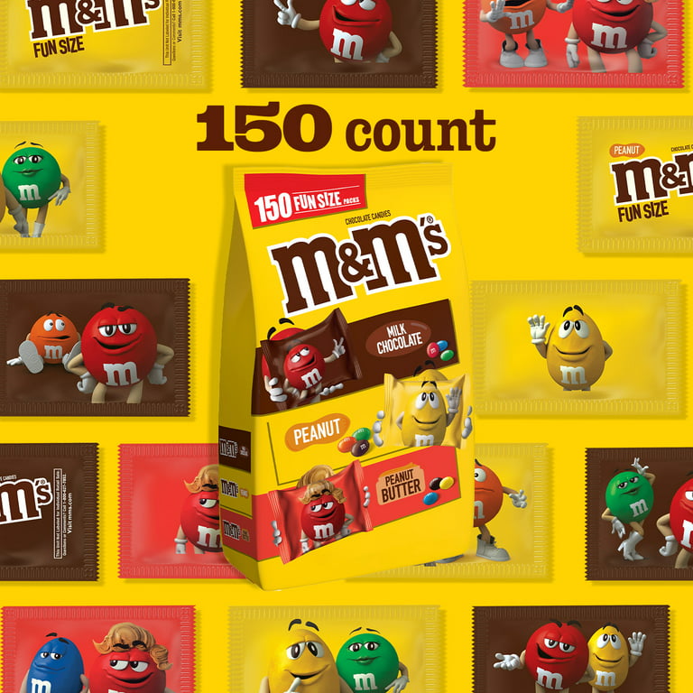 M&M'S Fun Size Chocolate Variety Mix, 85.23-Ounce 150 Piece Bag