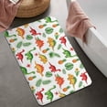 thumbnail image 2 of White Cartoon Dinosaurs Pineapples Pattern Bathroom Rugs Mat,Non Slip Microfiber Bathroom Rug,Rubber Backing,Soft Bathroom Mats for Bathroom Floor,Tub and Shower,20x32in(50x80cm), 2 of 5