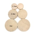 thumbnail image 4 of Durable Plastic Wood Blocks for DIY Crafts Use Beige Color Smooth Surface 15 Pieces 5x1.2cm, 4 of 5