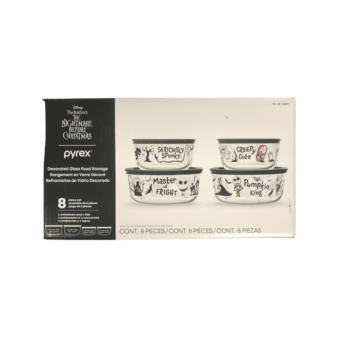 Disney Tim Burton's Nightmare before Christmas Pyrex Decorated Round 8