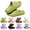Green, variant on Fashion Cloud Slides EVA Open Toe Non-Slip Comfortable Casual Slippers Black 40