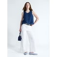 thumbnail image 2 of Free Assembly Women's Sleeveless Cropped Top, Sizes XS-XXL, 2 of 5