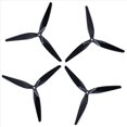 thumbnail image 2 of 8 Piezas de Hélice de Nailon Reforzado con Carbono Negro de 3 Palas de 10 X 5 X 3 Pulgadas para Accesorios de Dron RC FPV, 2 of 5