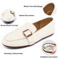 thumbnail image 3 of Ecetana Women's Loafer Flats Leather Slip-On Dress Shoes Work Business Casual Shoes, 3 of 7